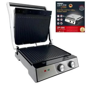 Гриль электрический прижимной Zepline 3500W со съемными пластинами контактный