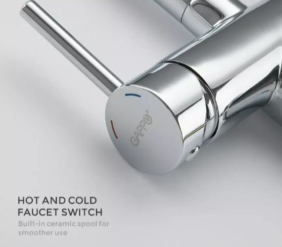 Змішувач для кухні Gappo з виходом для питної води, з гнучким виливом G4398-30 | Зображення 3