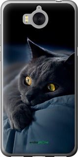 Чохол на Huawei Y5 2017 Димчастий кіт "825t-992-2448"