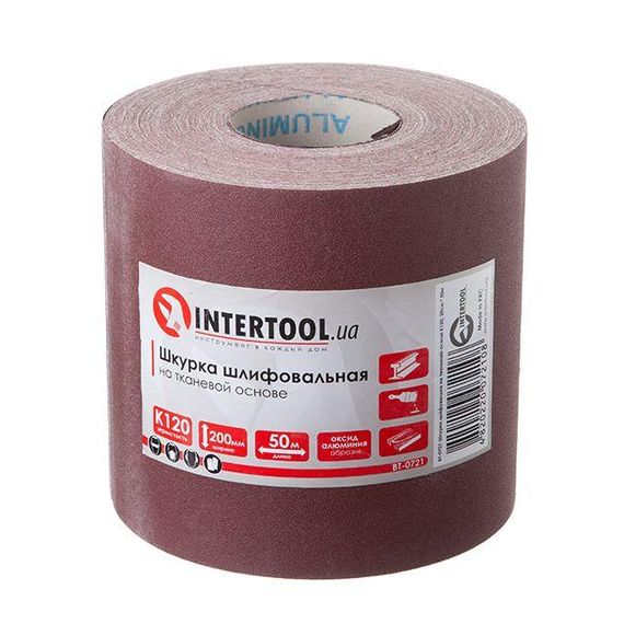 Шліфувальна шкірка на тканинній основі INTERTOOL BT-07211 | Зображення 1