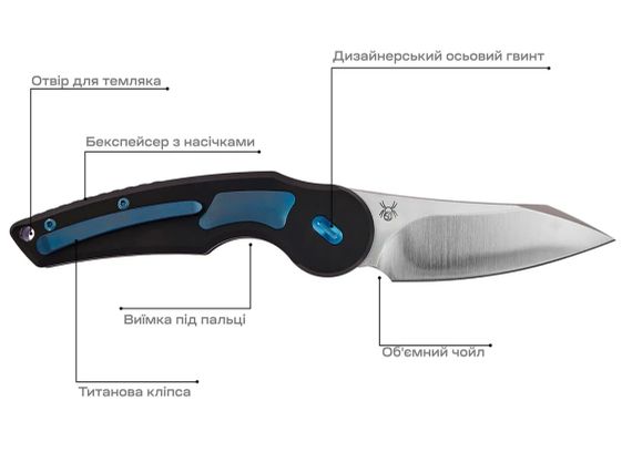 Ніж Fox Jupiter Titanium Blue | Зображення 8