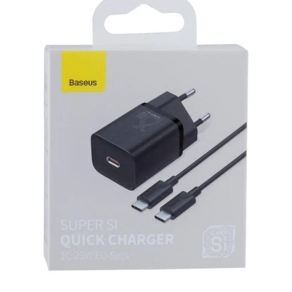 Сетевое Зарядное Устройство XPRO Baseus PD+Type-C 25W TZCCSUP-L черное (33053-01_481) | Зображення 3