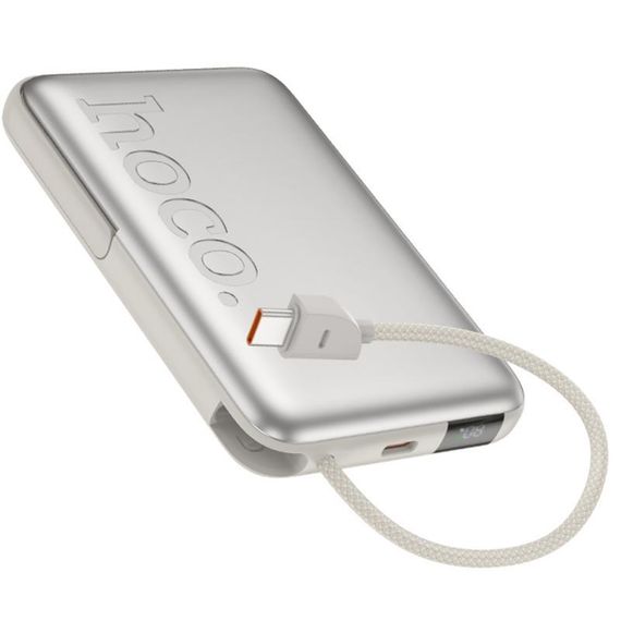 Портативний ЗП Power Bank Hoco Q43 Clever dual PD20W з БЗП Type-C 10000 mAh Silver | Зображення 2