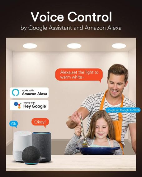 Світлодіодний смарт-світильник Lumary Ultra Slim 12 Вт, 4 шт, RGB, 170 мм, 20 мм, керування зі смартфона | Зображення 6