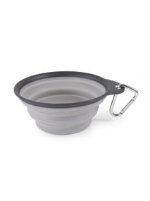 Миска дорожня складана Dexas Collapsible Travel Cup, 240 мл, сіра