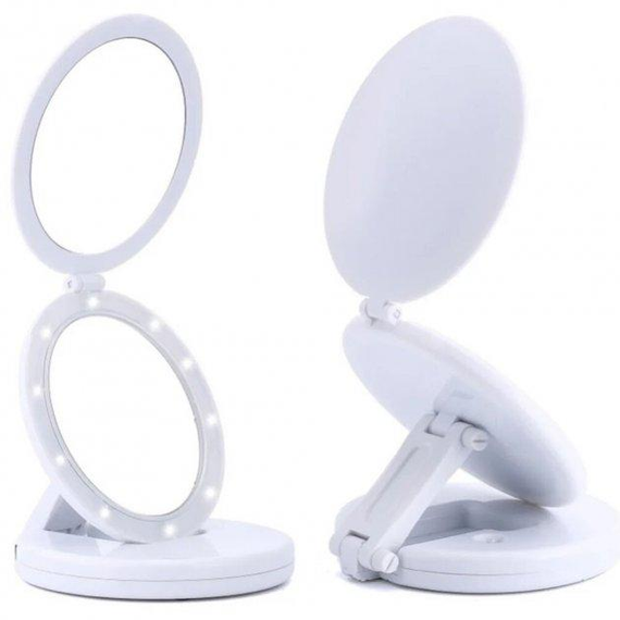 Дзеркало з LED-підсвіткою кругле Large LED Mirror (складне, 5X) | Зображення 2