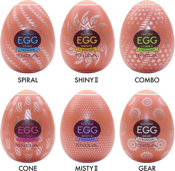 Набір мастурбаторів-яєць Tenga Egg Hard Boilded II Pack (6 яєць) | Зображення 1