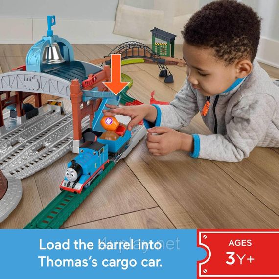 Железная дорога Паровозик Томас и друзья Приключения с цистернами Fisher-Price Thomas & Friends Load & Launch Barrel Delivery Set | Зображення 6