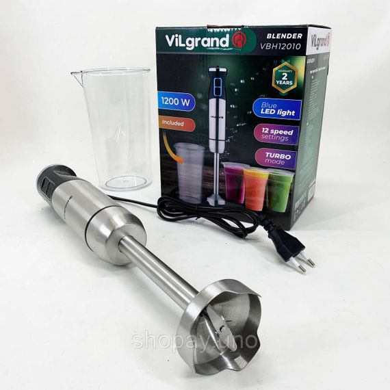 Блендер для смузи и соусов VILGRAND, Красивый погружной блендер для дома супов и соусов CW-98 | Зображення 4