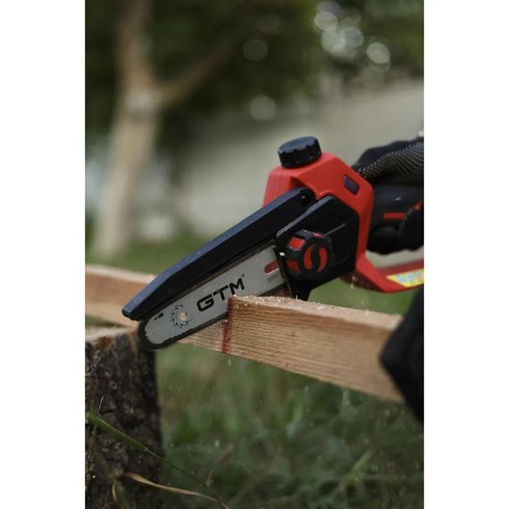 Пила цепная аккумуляторная GTM CS18/127BL KIT (12.7 см, 10.5 м/с, BL, 18V, кейс) | Зображення 5