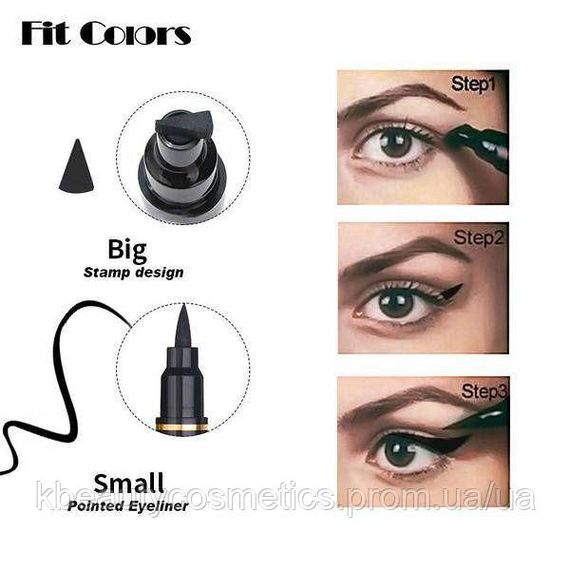Підводка-фломастер для повік зі штампом Fit Colors slim eyeliner | Зображення 2