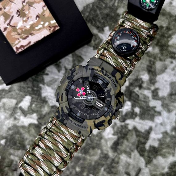 Patriot 005CMGRSU ЗСУ Зелений камуфляж Паракордовий ремінець Camo Green + Коробка. | Зображення 2