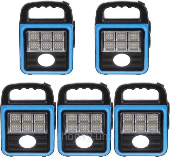 Фонарь-прожектор USB з сонячною панеллю та павербанком Solar LED light HS-8020 | Зображення 4