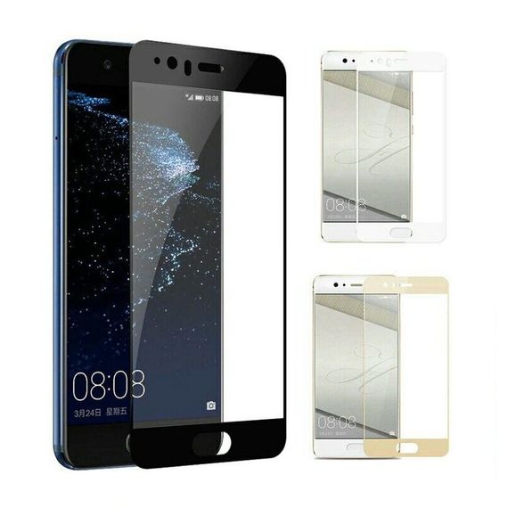 Захисне скло 2.5D на весь екран для Huawei P10 Plus колір Білий | Зображення 2
