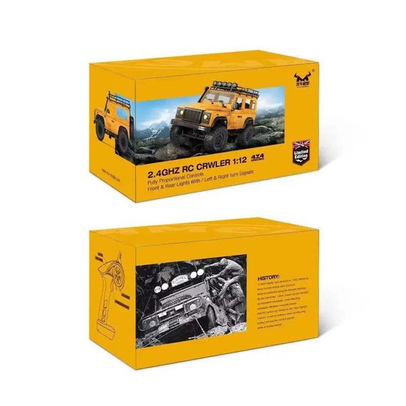 Машинка на радіокеруванні MN98 Land Rover 1/12 RTR 4WD MN Model 98 (yellow) | Зображення 5