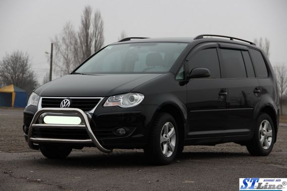 Кенгурятник WT022 (нерж) для Volkswagen Touran 2003-2010 гг | Зображення 1