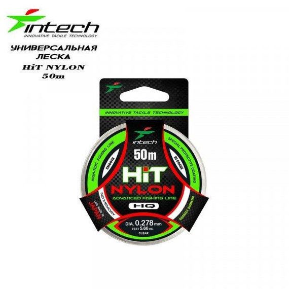 Леска рыболовная Intech Интеч HIT 50m 0.107mm, 0.89kg