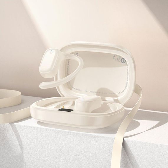 Бездротові навушники BOROFONE BW73 Lucky Open True Wireless BT headset Milky White | Зображення 4