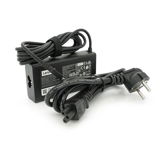 Блок живлення MERLION для ноутбука LENOVO 100W штекер Type-C, довжина 0,9м + кабель живлення | Зображення 1