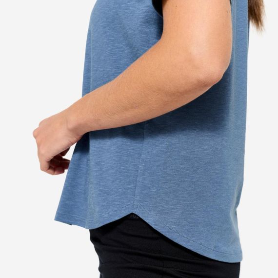 Футболка для йоги жіноча темно-синя - L | Зображення 5