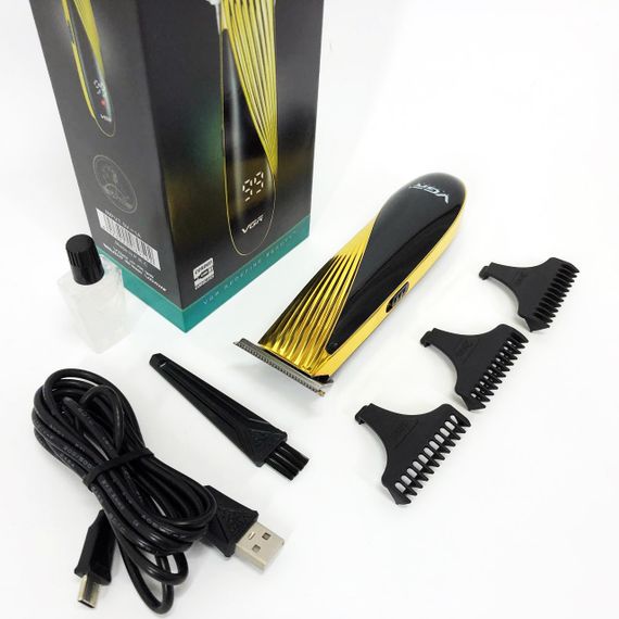 Машинка для стрижки акумуляторна VGR V-959 тример для волосся та бороди | Зображення 2