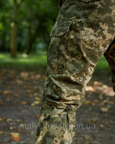 Штани тактичні «Буревій» піксель ЗСУ з наколінниками, ріп-стоп | Зображення 4