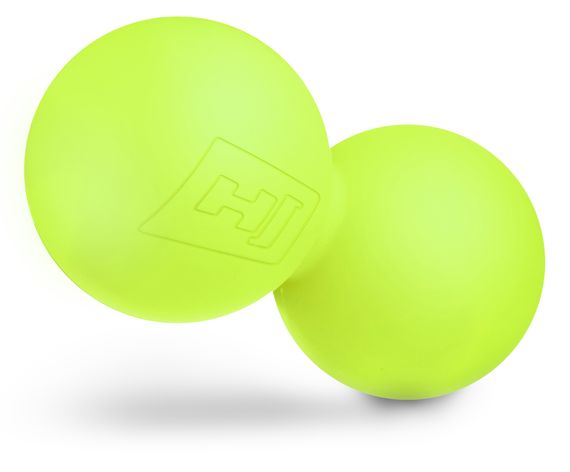 Силіконовий масажний подвійний м'яч 63 мм Hop-Sport HS-S063DMB салатовий | Зображення 3
