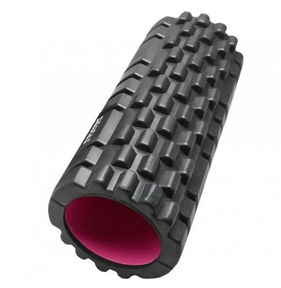 Масажний ролик (роллер) Power System PS-4050 Fitness Foam Roller Black/Pink (33x15см) (4050PI-0)