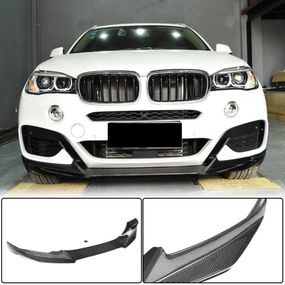 Накладка на передній бампер Карбон (M-Sport) для BMW X6 F-16 2014-2019 рр