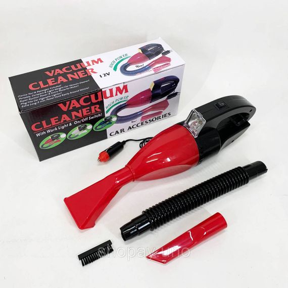 Ручной автономный электрический пылесос для уборки Car vacuum cleaner, Автомобильный пылесос с кабелем DN-76 | Зображення 7