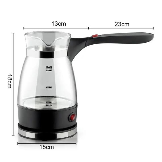 Електрична кавоварка-турка з потужністю 600 Вт, об'єм 0,5 л, Domotec MS-128 (47535-128_259) | Зображення 8