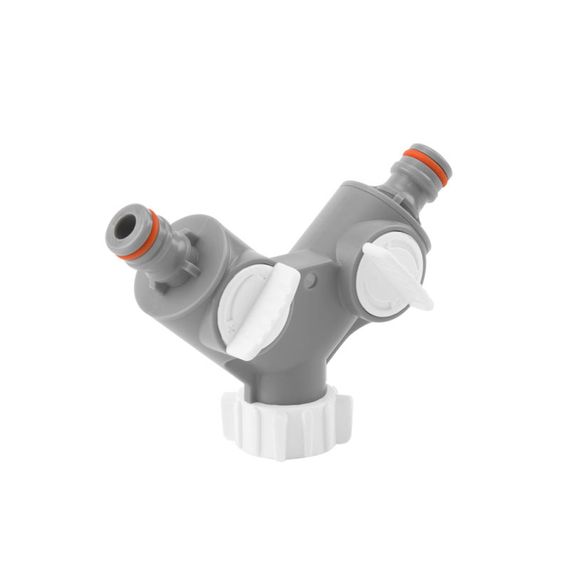 Трійник Bradas WHITE LINE з внутрішньою різьбою 3/4" з запірними кранами WL-2223