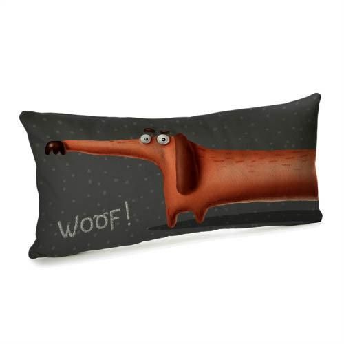 Подушка для дивану оксамитова Woof! 50x24 см (52BP_DOG009)