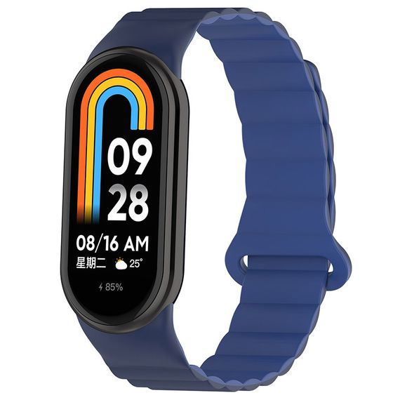 Ремінець Dual-color Magnetic для Xiaomi Mi Band 9/8 Navy Blue / Blue
