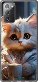 Чохол на Samsung Galaxy Note 20 Білий кіт "5646u-2036-2448"