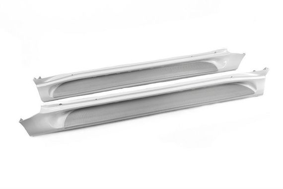 Боковые пороги (2 шт., алюминий) Белый (черная подножка) для Lexus GX460 2009-2023 гг | Зображення 3