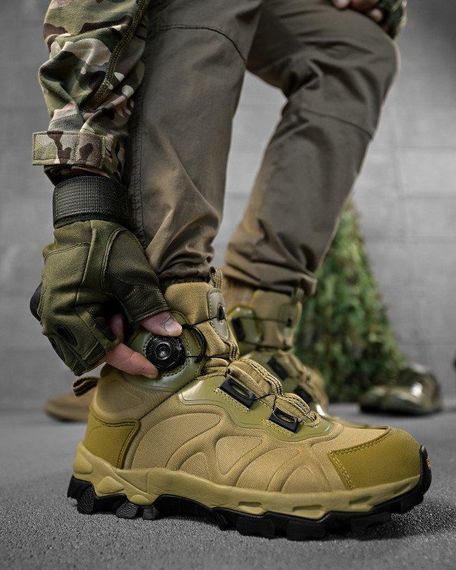 Тактические ботинки  на автозавязке КОЙОТ  ВТ7981 | Зображення 2