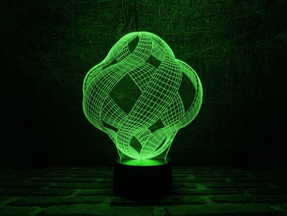 3D світильник нічник з пультом "Фантазія" 3DTOYSLAMP | Зображення 3