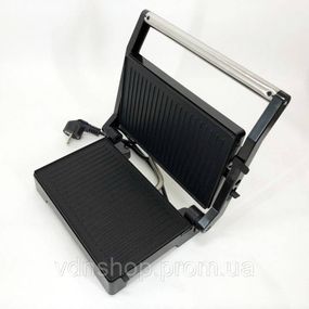 Мощный прижимной электрогриль для дома Domotec MS-7708 1000 W, Контактный гриль для шашлыков TS-83