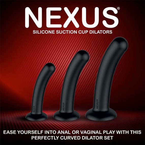 Набір дилдо Nexus Dilating Set (17см, 15см, 12,5см) | Зображення 6