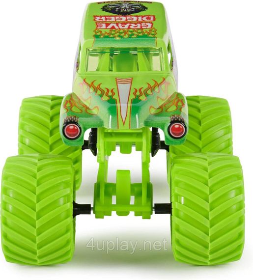 Оригинал Monster Jam Grave Digger Monster Truck Монстр-трак 1:24 Могильщик Гробокопатель Металлический кузов | Зображення 4