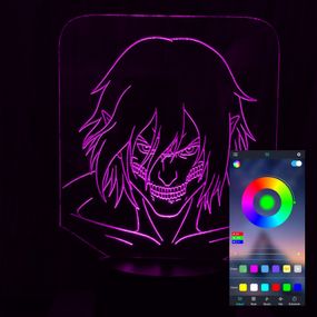 Акриловый светильник-ночник управление с телефона 16 цветов Титан tty-n000768