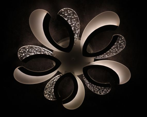 Люстра світлодіодна стельова LED світильник для квартири на стелю лед з пультом 25609 Білий 8х62х62 см. | Зображення 3