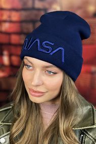 Шапка «НАСА» (5157) джинсовый
