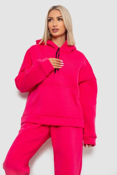 Спортивный костюм женский на флисе, цвет малиновый, 238R5726 | Зображення 1