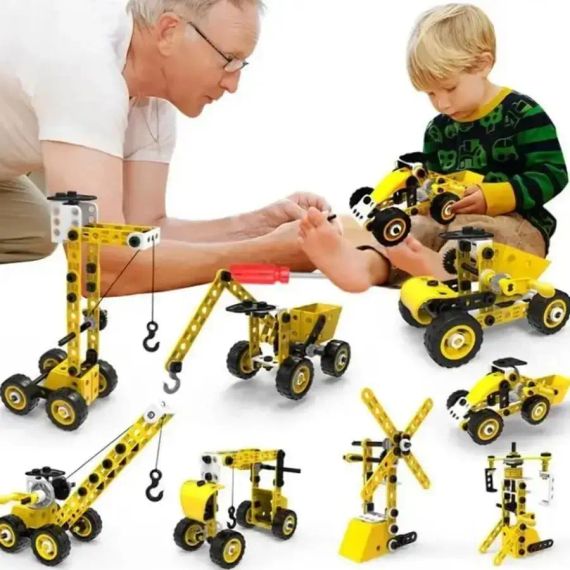 Детский конструктор инженерная машинка YK667 112 pcs | Зображення 6