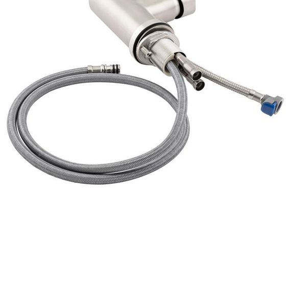 Смеситель для кухни Lidz Aria 015FL1 с выдвижным изливом (k35) LDARI015FL1NKS34944 Nickel | Зображення 6