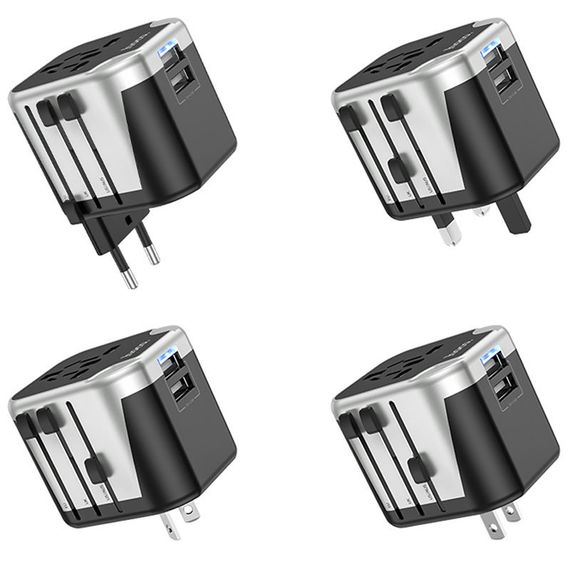 МЗП Hoco AC5 Level 2USB+Socket Black