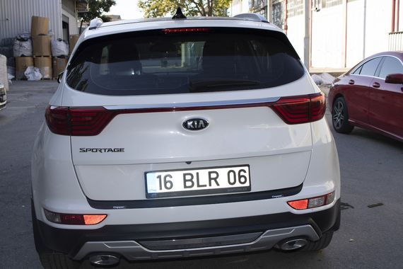 Накладка на задній бампер EuroCap 2015-2018 (ABS) для Kia Sportage рр | Зображення 6