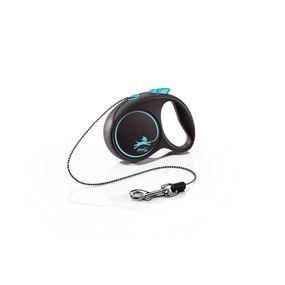 Рулетка Flexi Black Design XS, трос 3 м, синий
